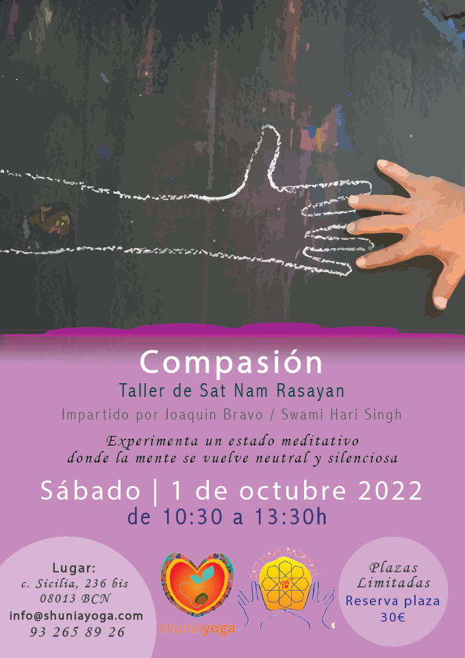 Taller de Sat Nam Rasayan "La Compasión" con Swami Hari. Octubre 2022.