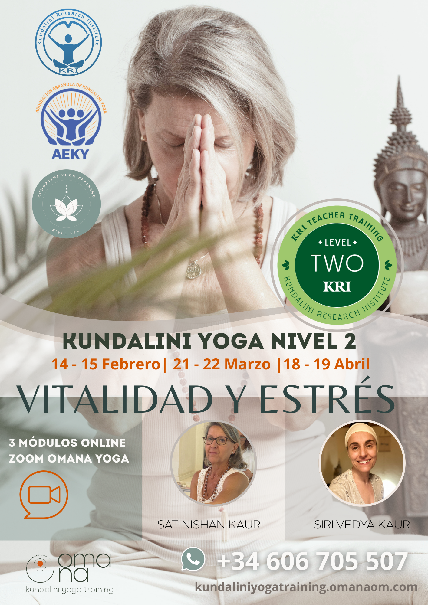 Formación de Kundalini Yoga NIVEL 2: VITALIDAD Y ESTRÉS