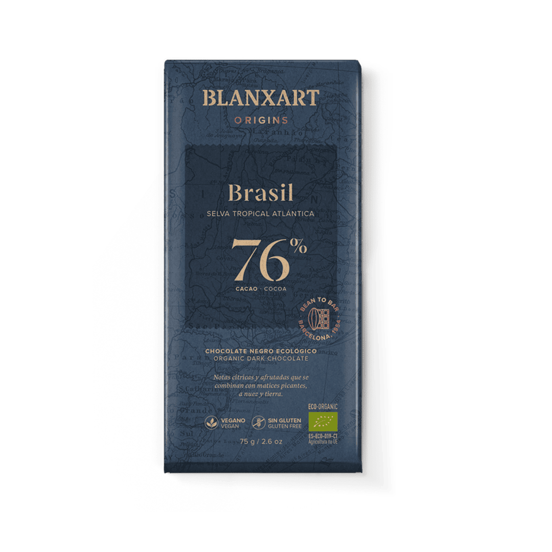 Choco Negro 76% Cacao Brasil Eco 75g
